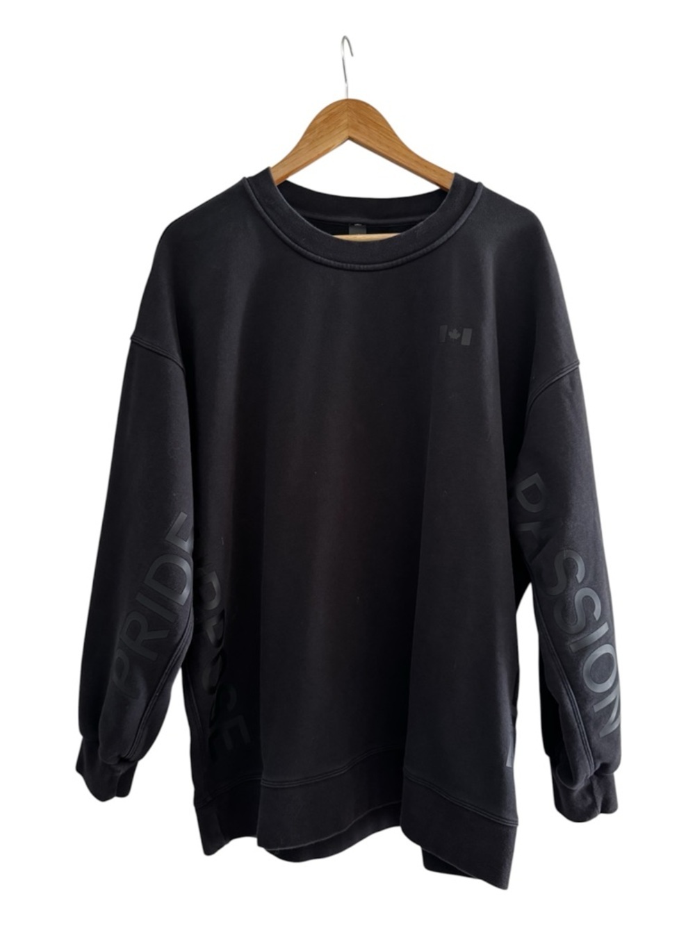 Lululemon Team Canada Olympic Crewneck Black Purpose Logo Sweatshirt